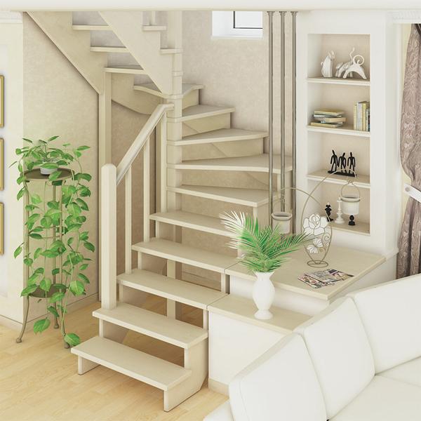 сборная деревянная лестница