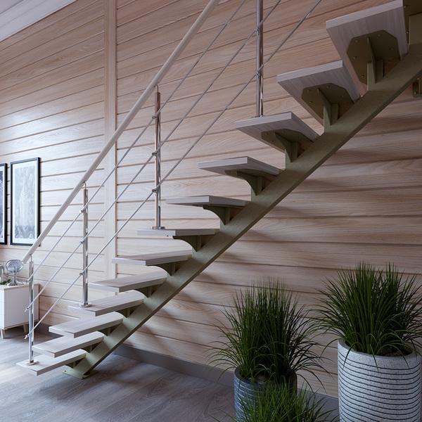 лестница на монокосоуре на дачу