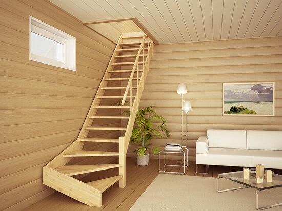 Выбор лестницы на мансарду