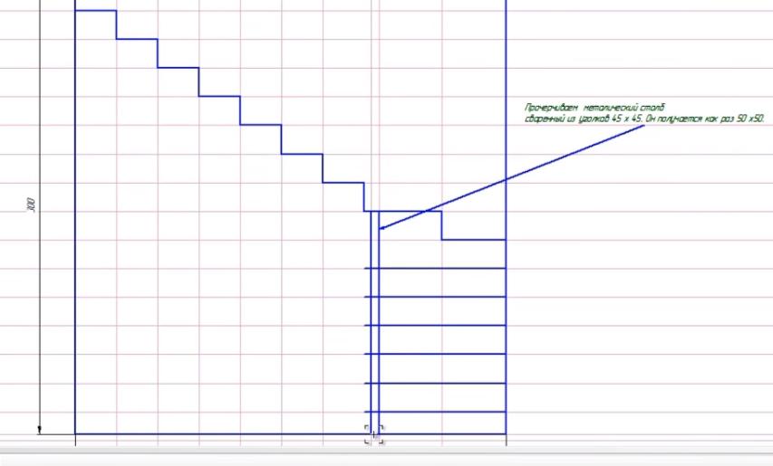 столб из уголков