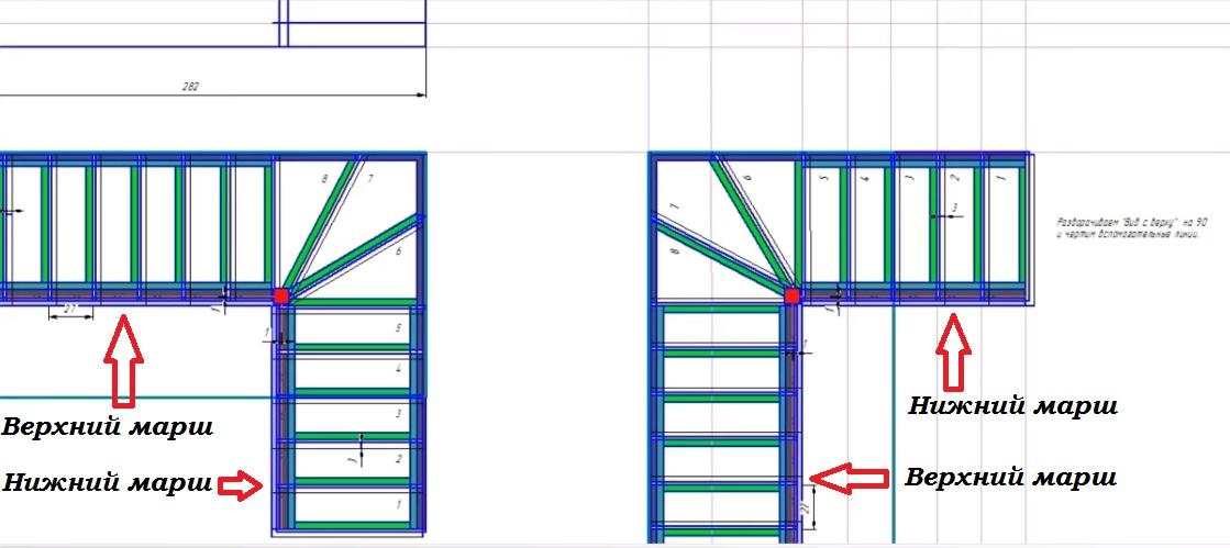 разворот чертежа