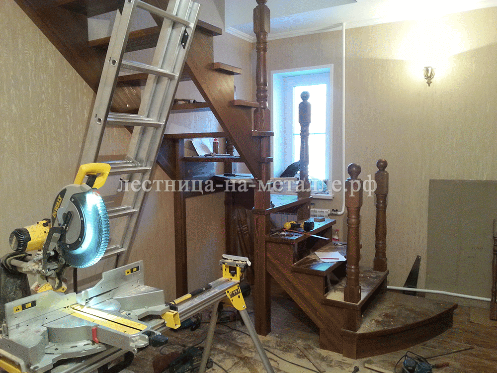 подгонка готовой лестницы