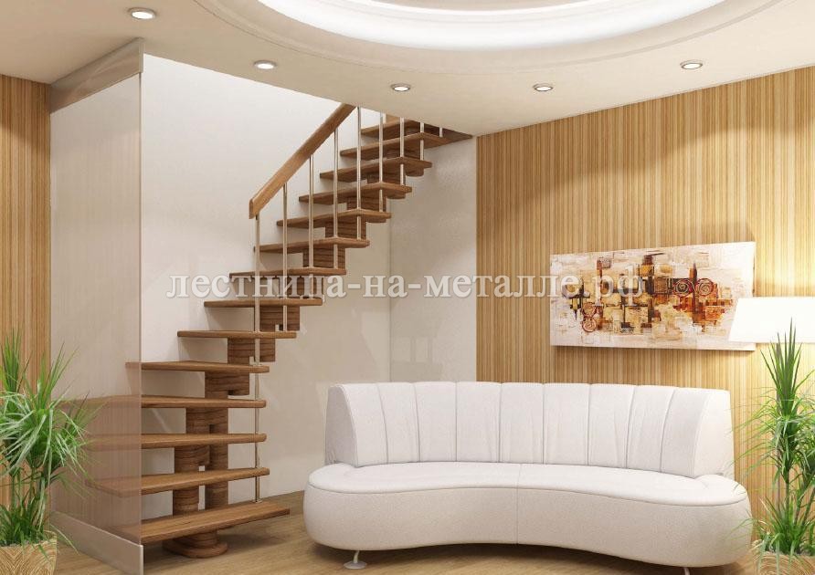 Модульная лестница из дуба