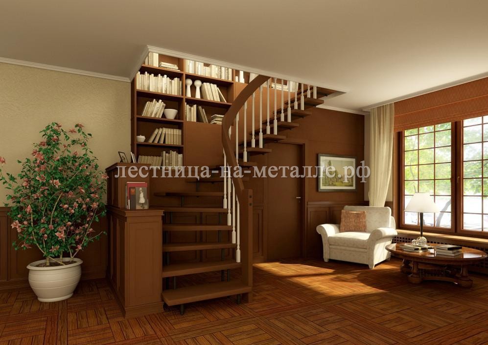 Готовая маршевая лестница.