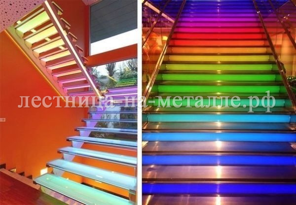 лестница с подсветкой