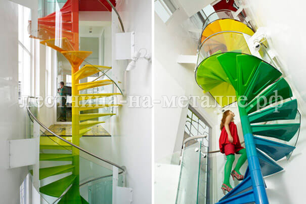 винтовая лестница в торговый центр