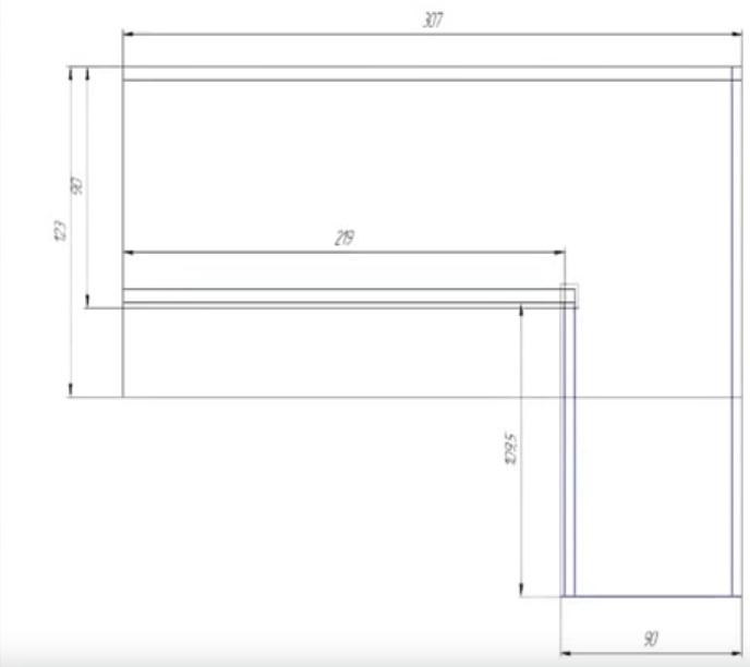 расстояние от столба ограждения до стены