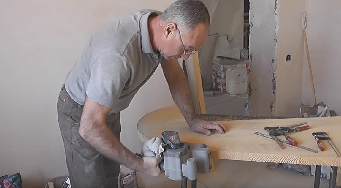 обработка края ступени