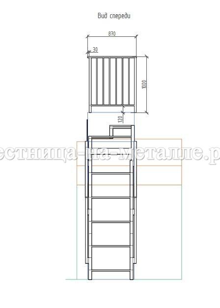 чертеж лестницы