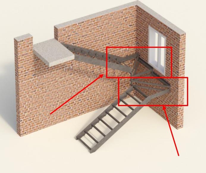4 забежные ступени